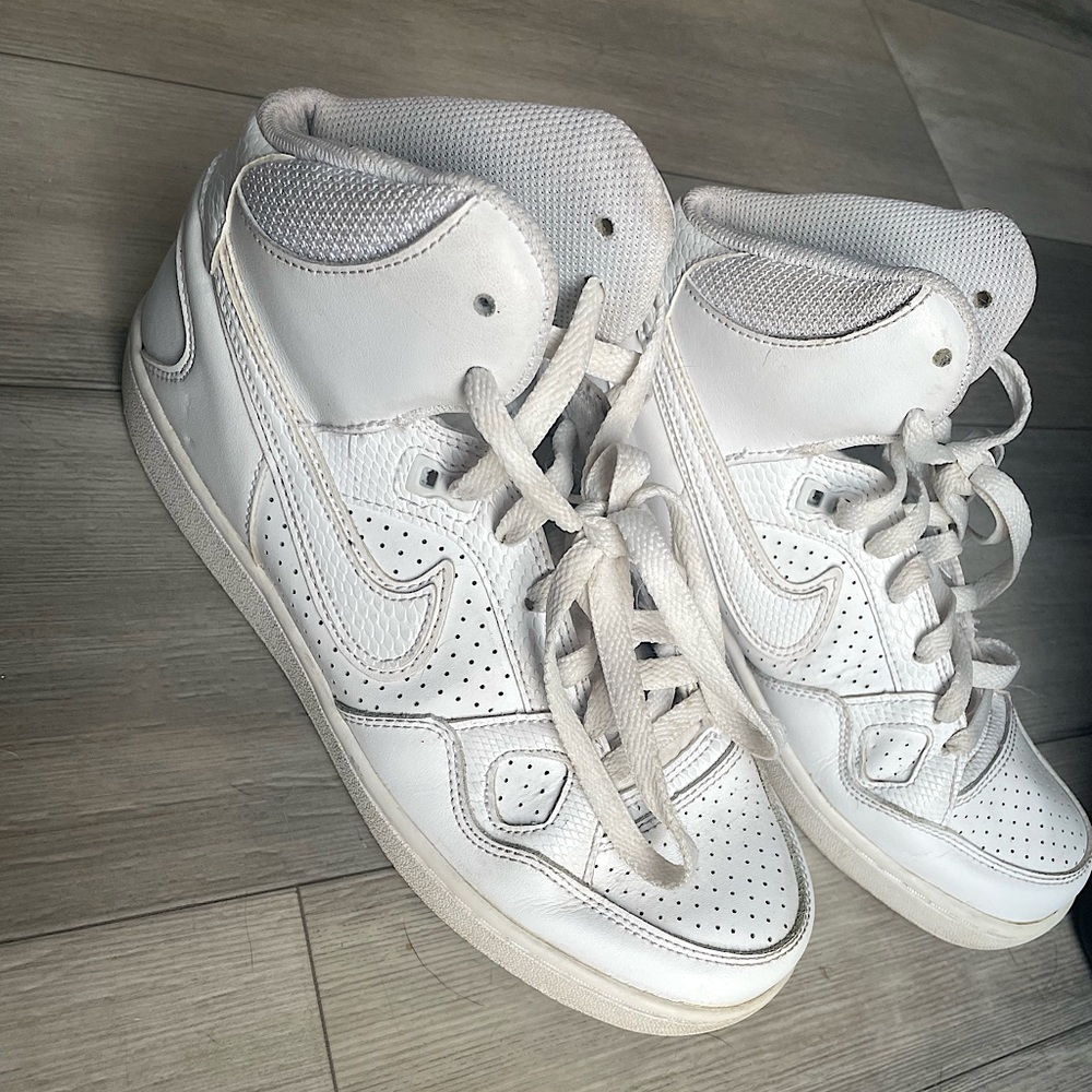 White Nike High Top Forces